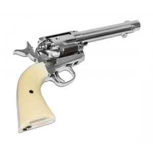 Пневматический револьвер Colt SAA 45 BB nickel, кал. 4,5 мм