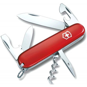 Нож перочинный Victorinox Spartan, 91 мм, 12 функций, рукоять пластик, красный