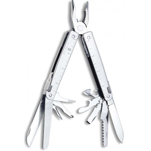 Мультитул Victorinox SwissTool, 115 мм, 28 функций, нержавеющая сталь, кожаный чехол в комплекте