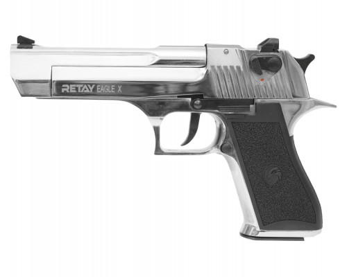 СХП Охолощенный пистолет Retay Eagle X Desert Eagle, кал. 9 мм, никель