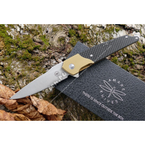 Нож Amare Knives Pocket peak Sandvik 14C28N 201802